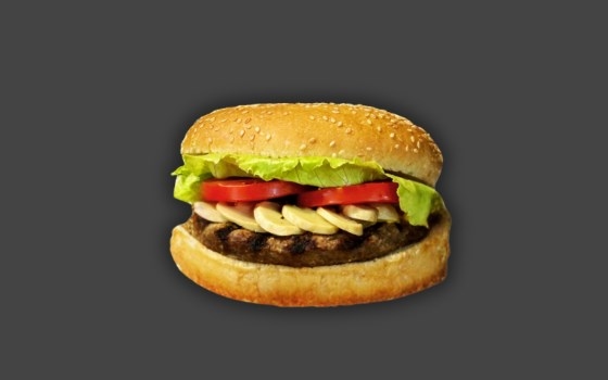 قارچ برگر ذغالی