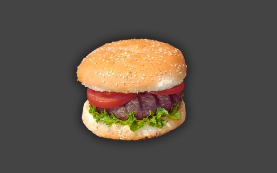 برگر ذغالی